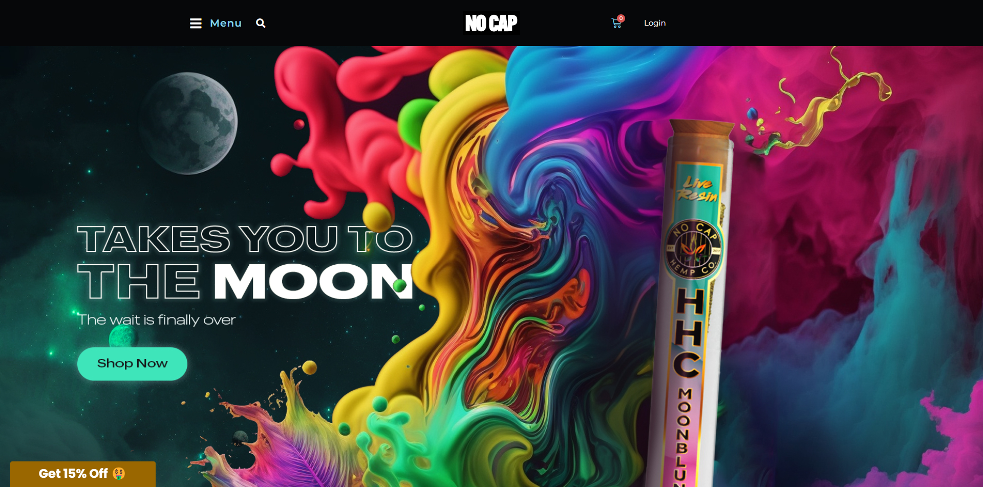 Delta 8 NoCap Hemp Affiliate Program Homepage image