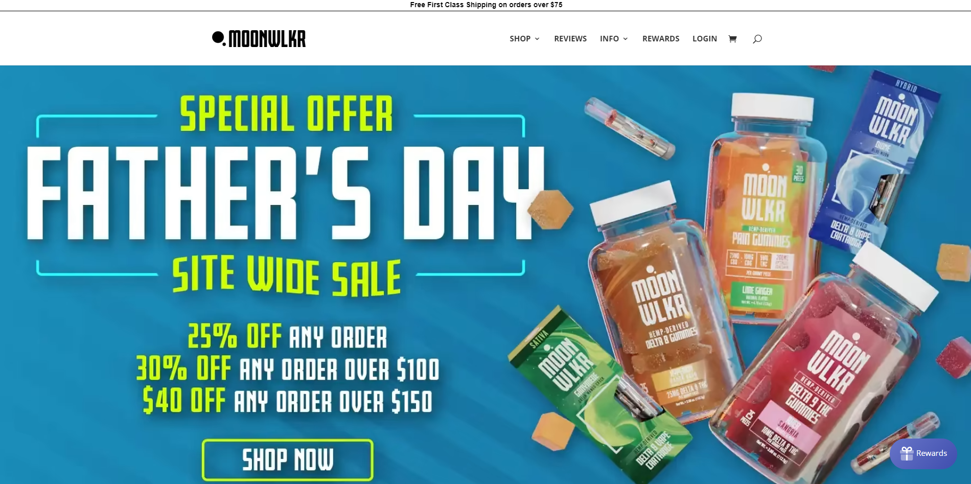 Moonwlkr CBD Gummies Affiliate Program Homepage Image